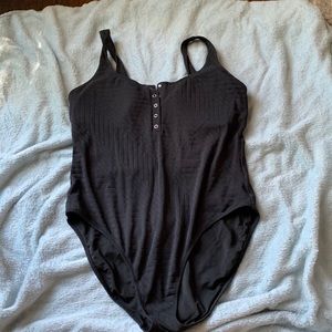Aerie Black One piece bathing suit